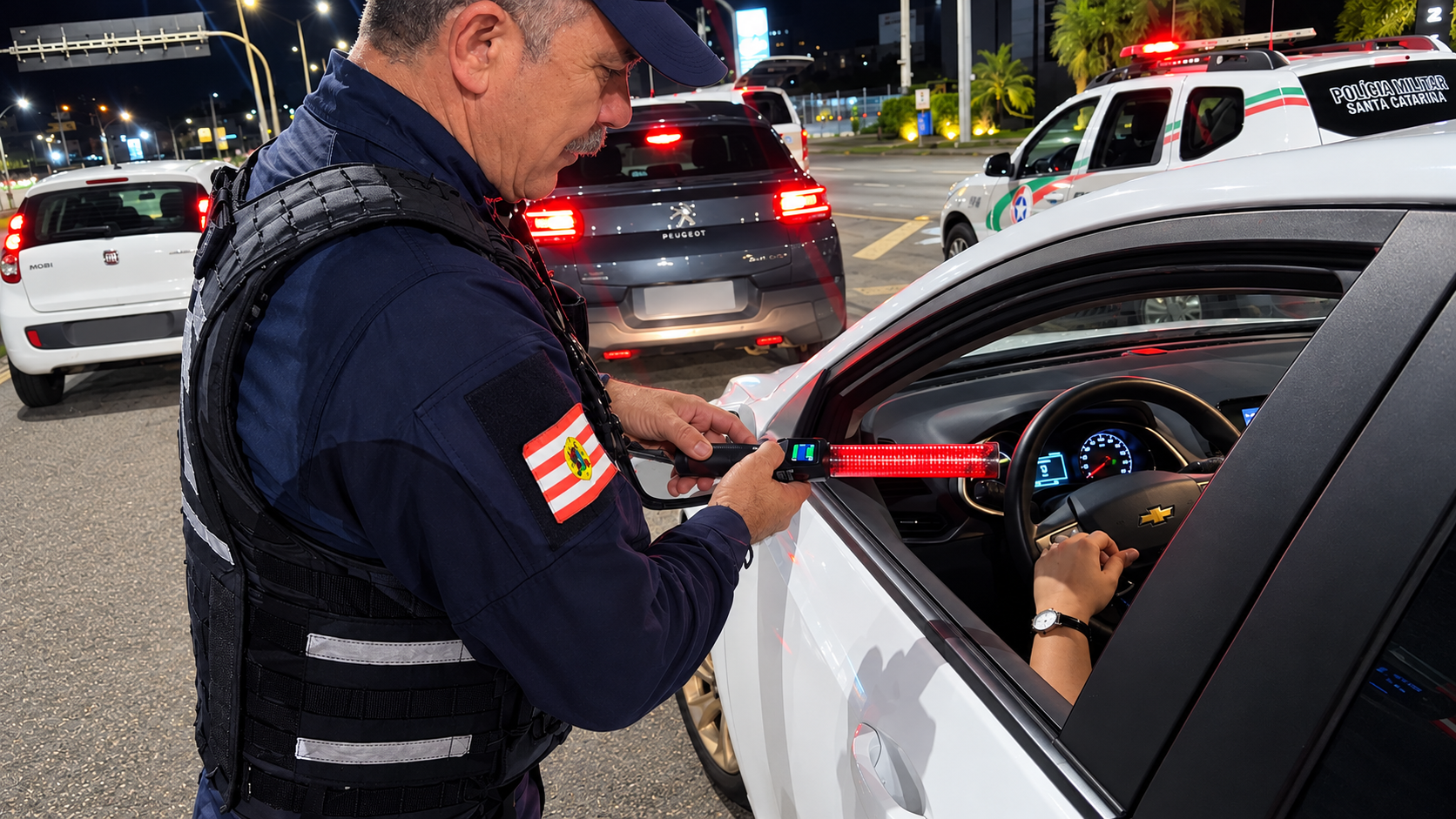 Blitz da lei seca aborda 475 veículos e registra apenas dois motoristas com sinais de embriaguez em Blumenau